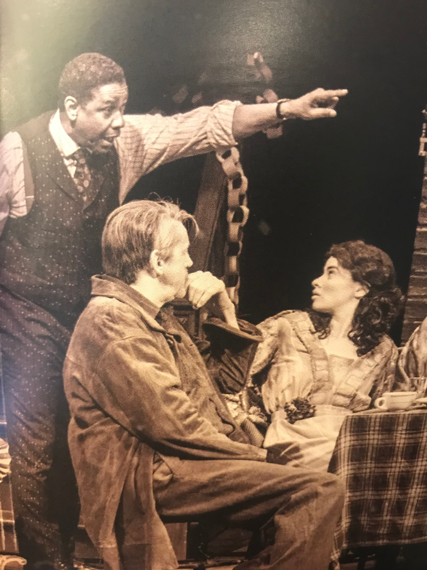 Carolyn Braver with Denzel Washington and David Morse in The Iceman Cometh on Broadway