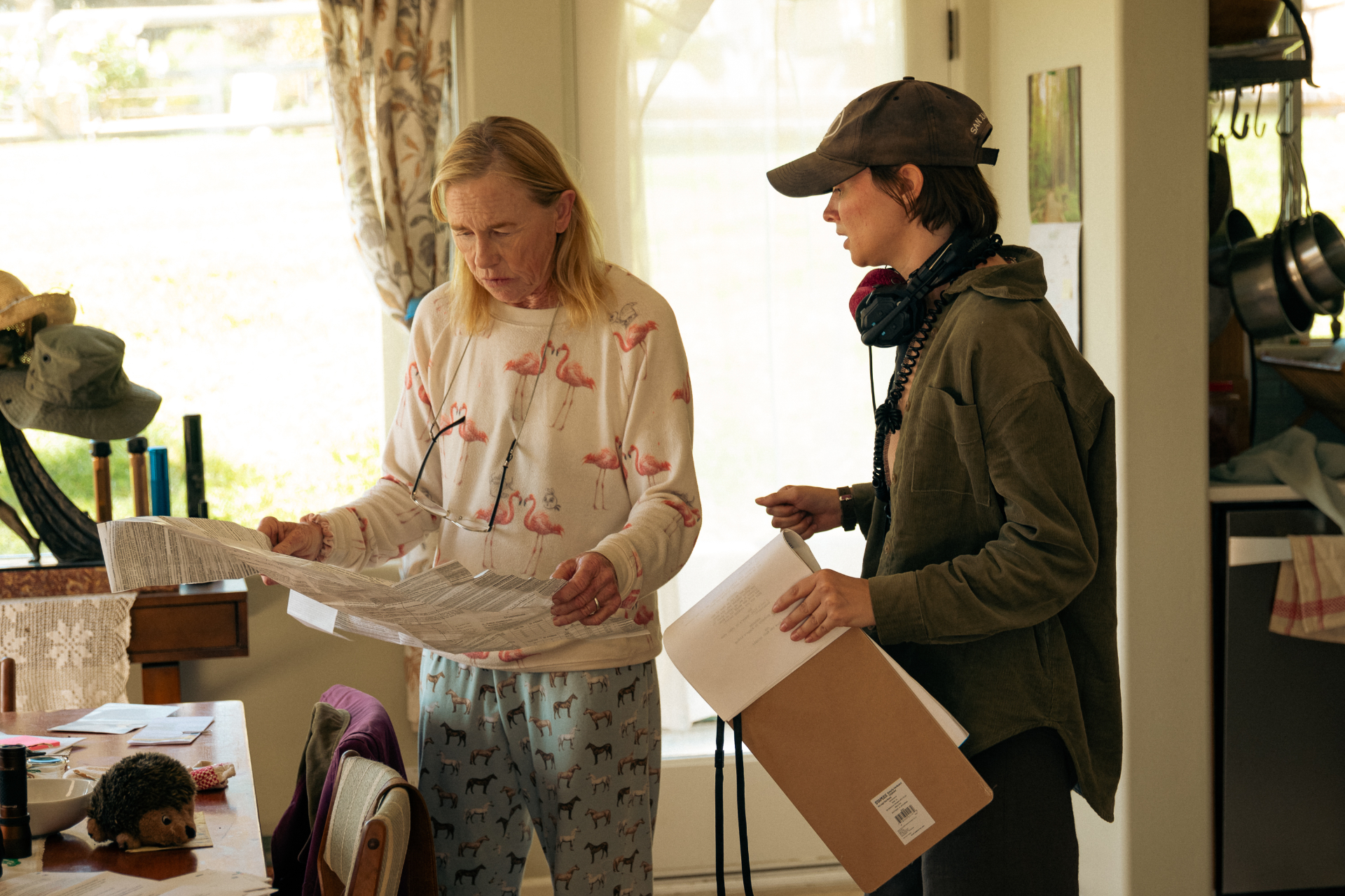 Carrie directing Amy Madigan